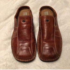 Josef Seibel brown leather Mules SZ 9 US / 40 EURO